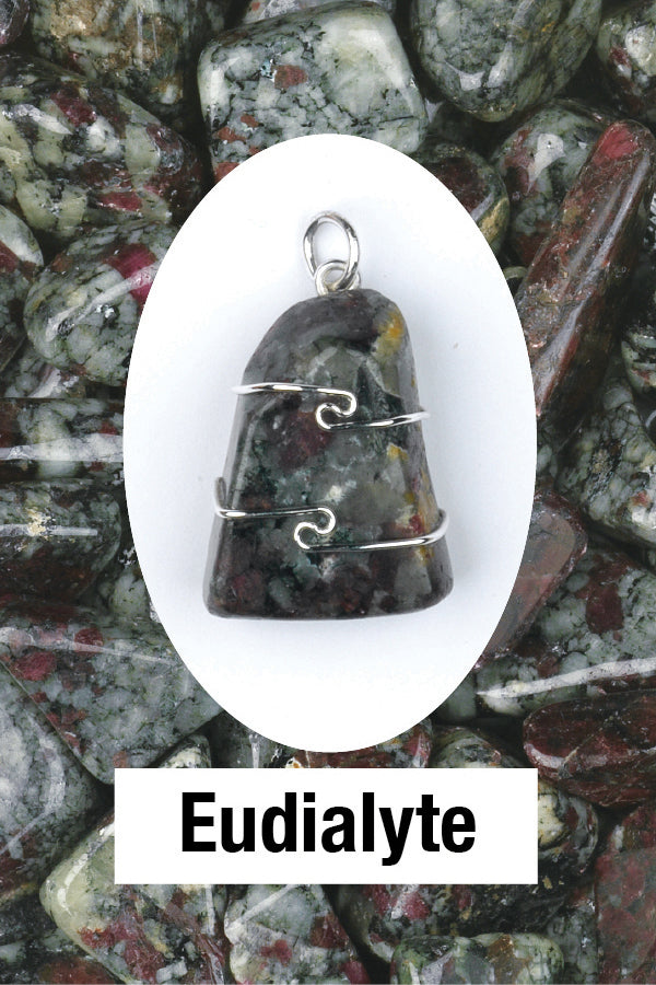 Eudialyte Wrapped Pendant