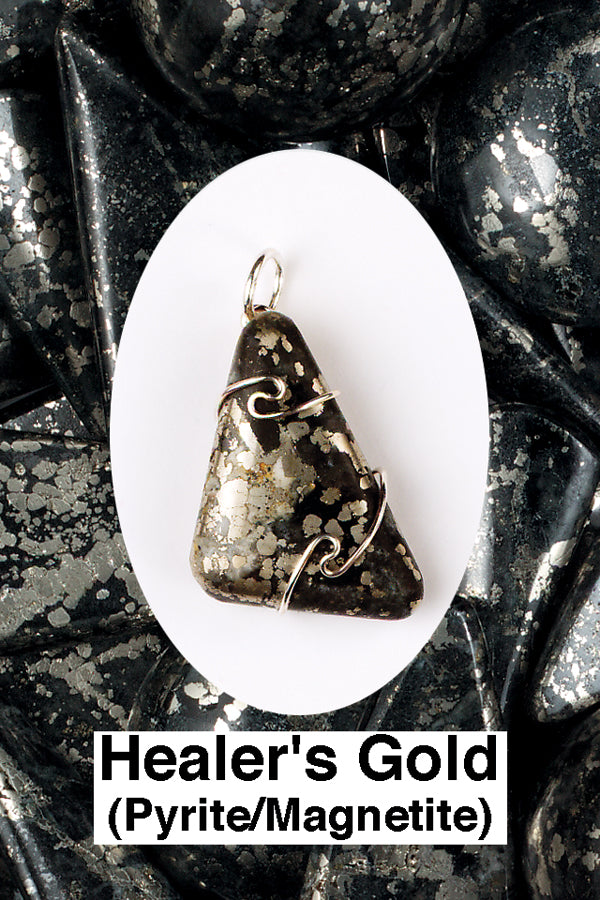 Healer's Gold Wrapped Pendant