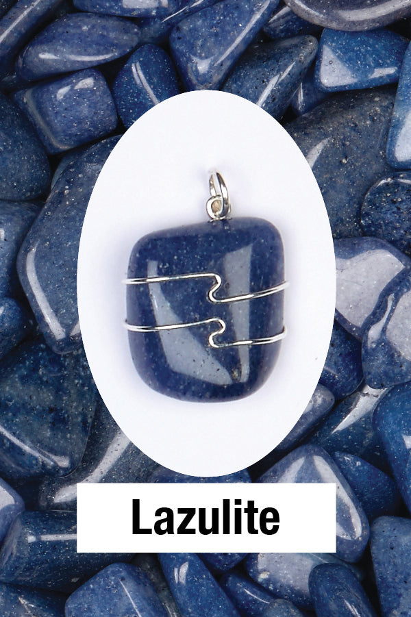 Lazulite Wrapped Pendant