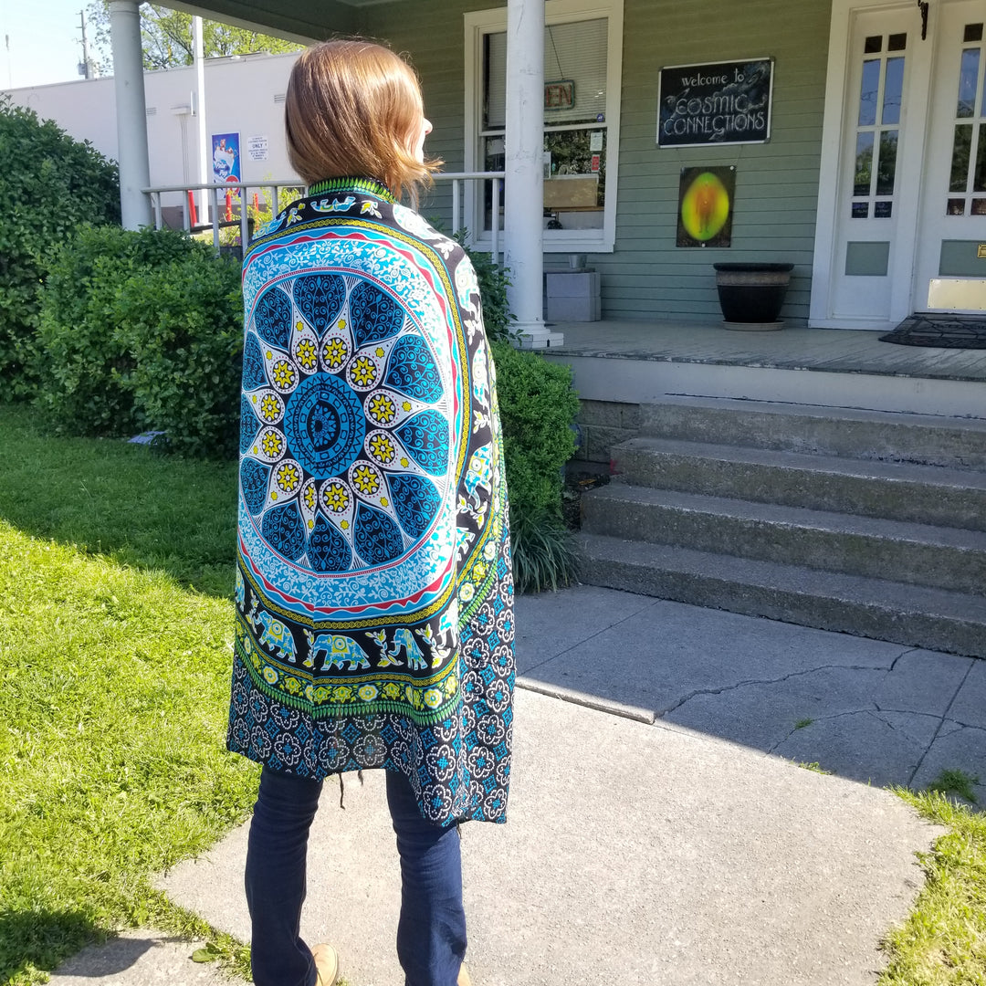 Elephant Mandala - Rayon Sarong 45"x62" (C)