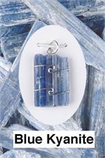 Kyanite- Blue Polished Wrapped Pendant