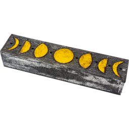 Moon Phases Wood Incense Storage Box