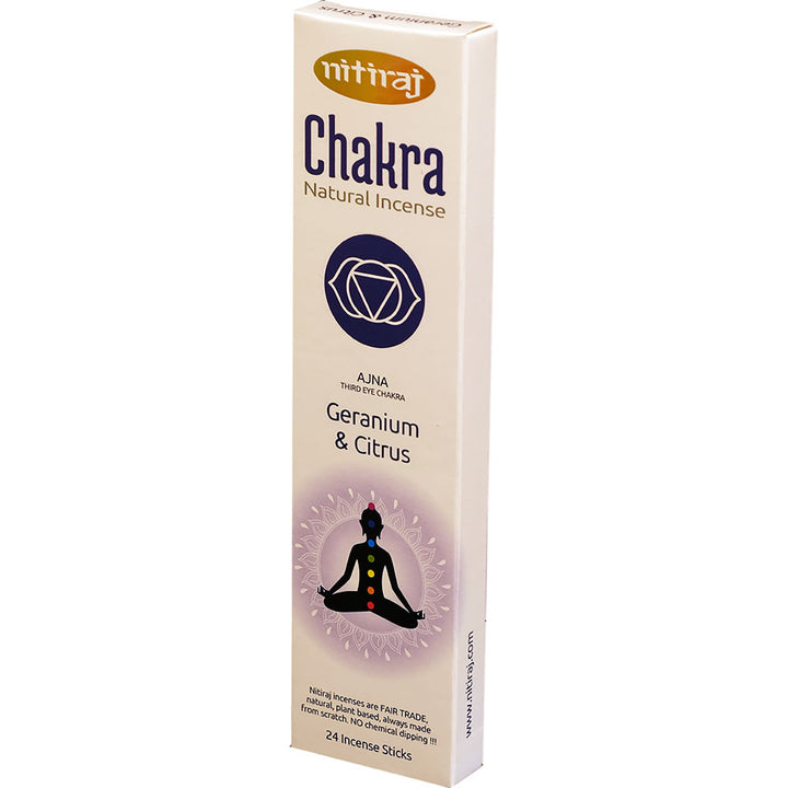 Nitiraj Chakra Stick Incense - 25 grams