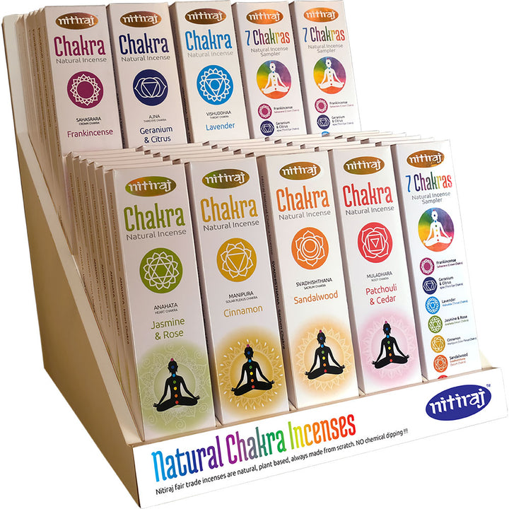 Nitiraj Chakra Stick Incense - 25 grams