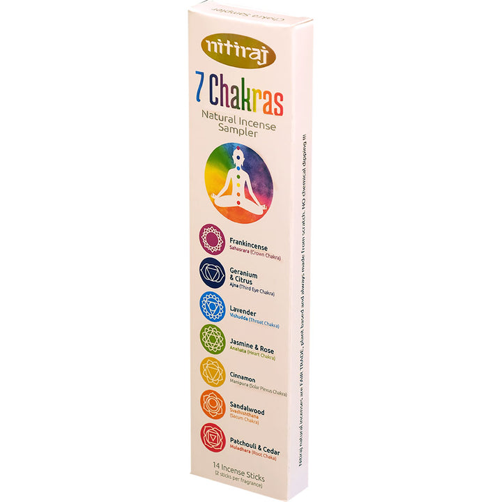 Nitiraj Chakra Stick Incense - 25 grams