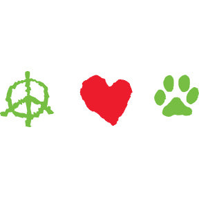 Peace love paws - Bumper Sticker (J-10)