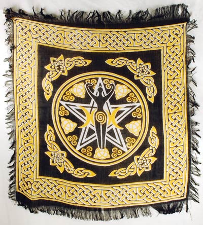 Pentagram Goddess Altar Cloth #20