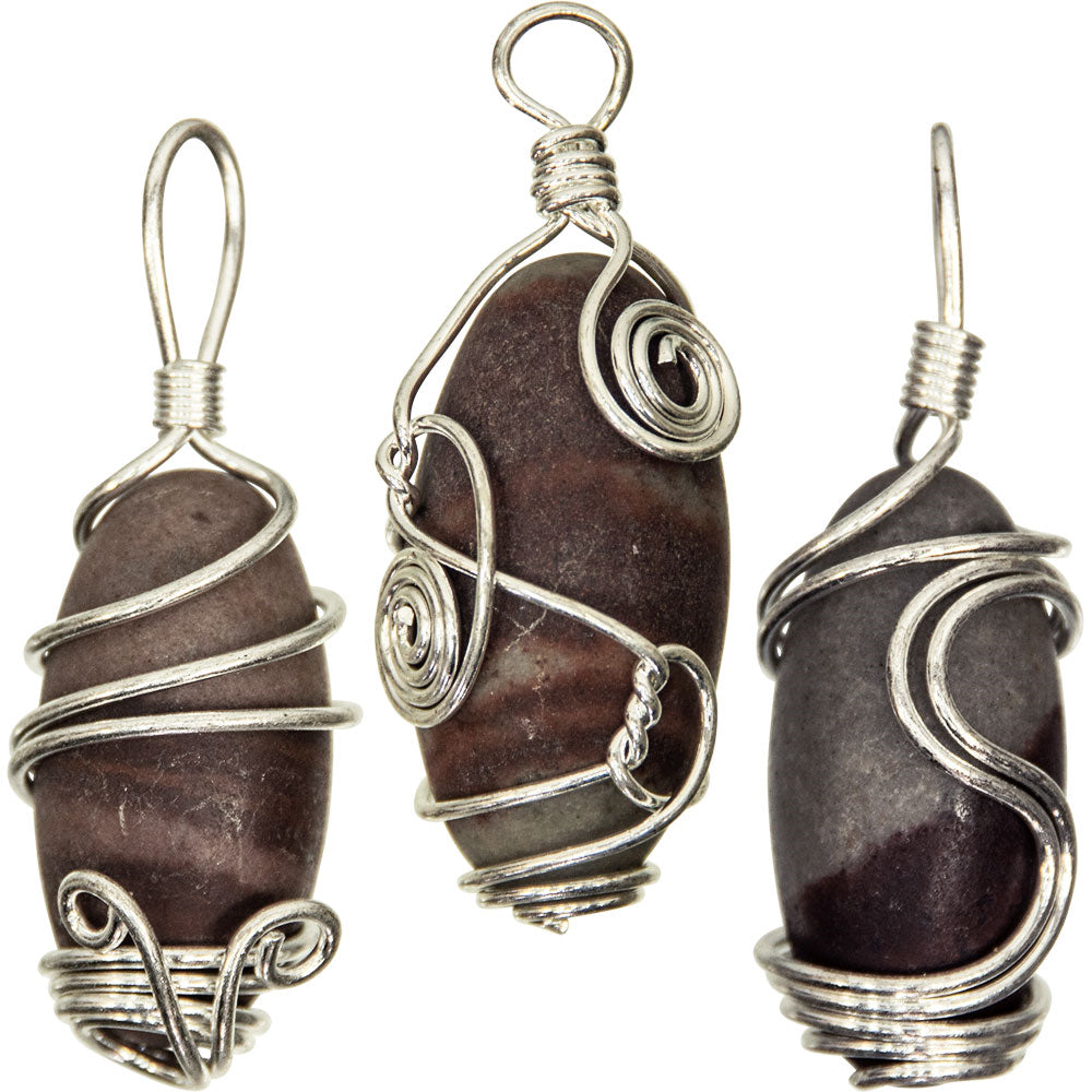 Shiva Lingham Wire Wrapped Pendant