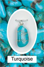 Turquoise Wrapped Pendant