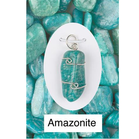 Amazonite Wrapped Pendant