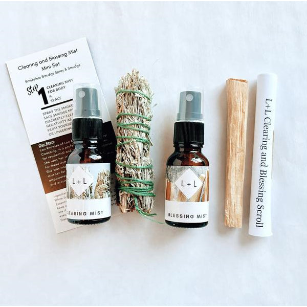 L+L Clearing and Blessing Mist and Smudge Mini Kit