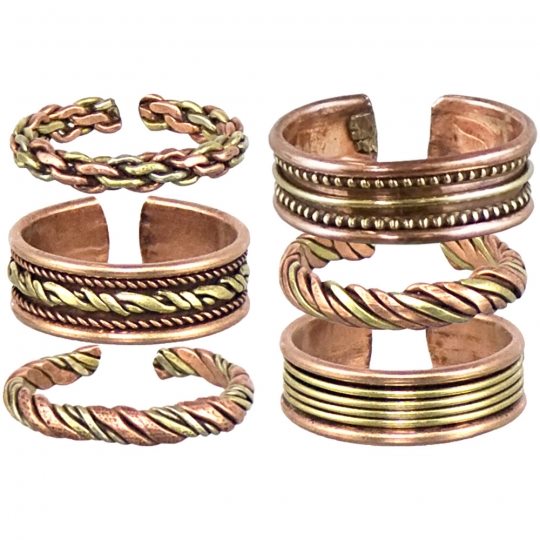 Copper Ring Adjustable Asst Design