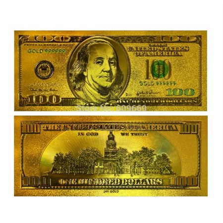 Gold 100 Dollar Bill