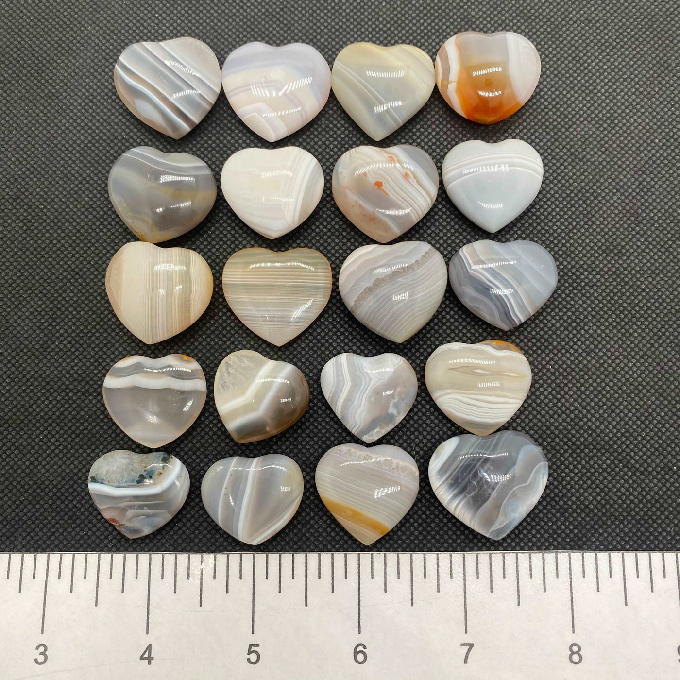 Agate (Banded) Heart HT25-2