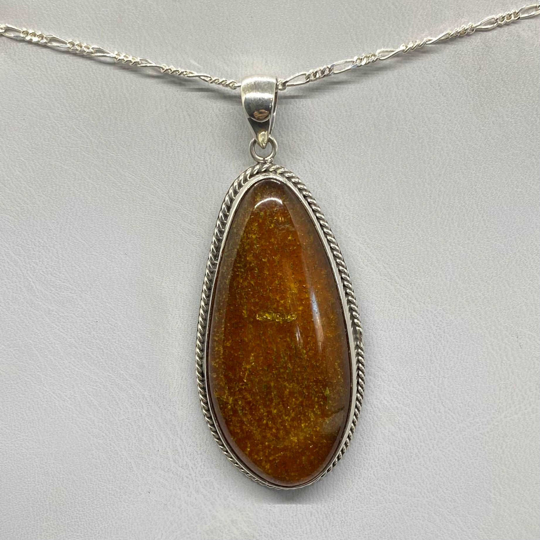 Amber SS Pendant-TM1506