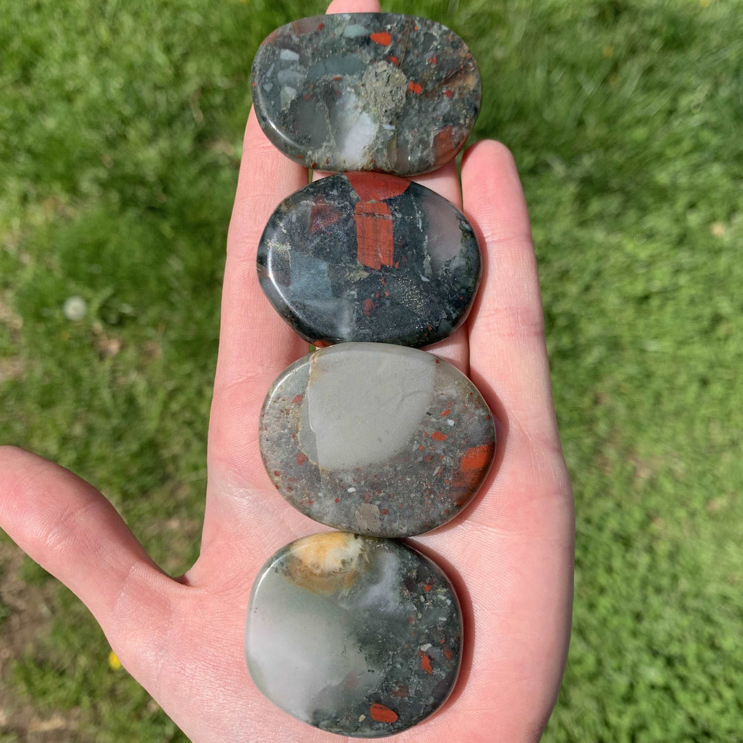 African Bloodstone Flat Stone