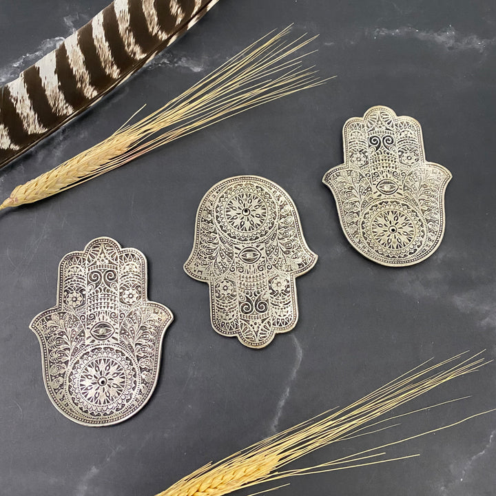 Fatima/Hamsa Hand Aluminum Incense Holder