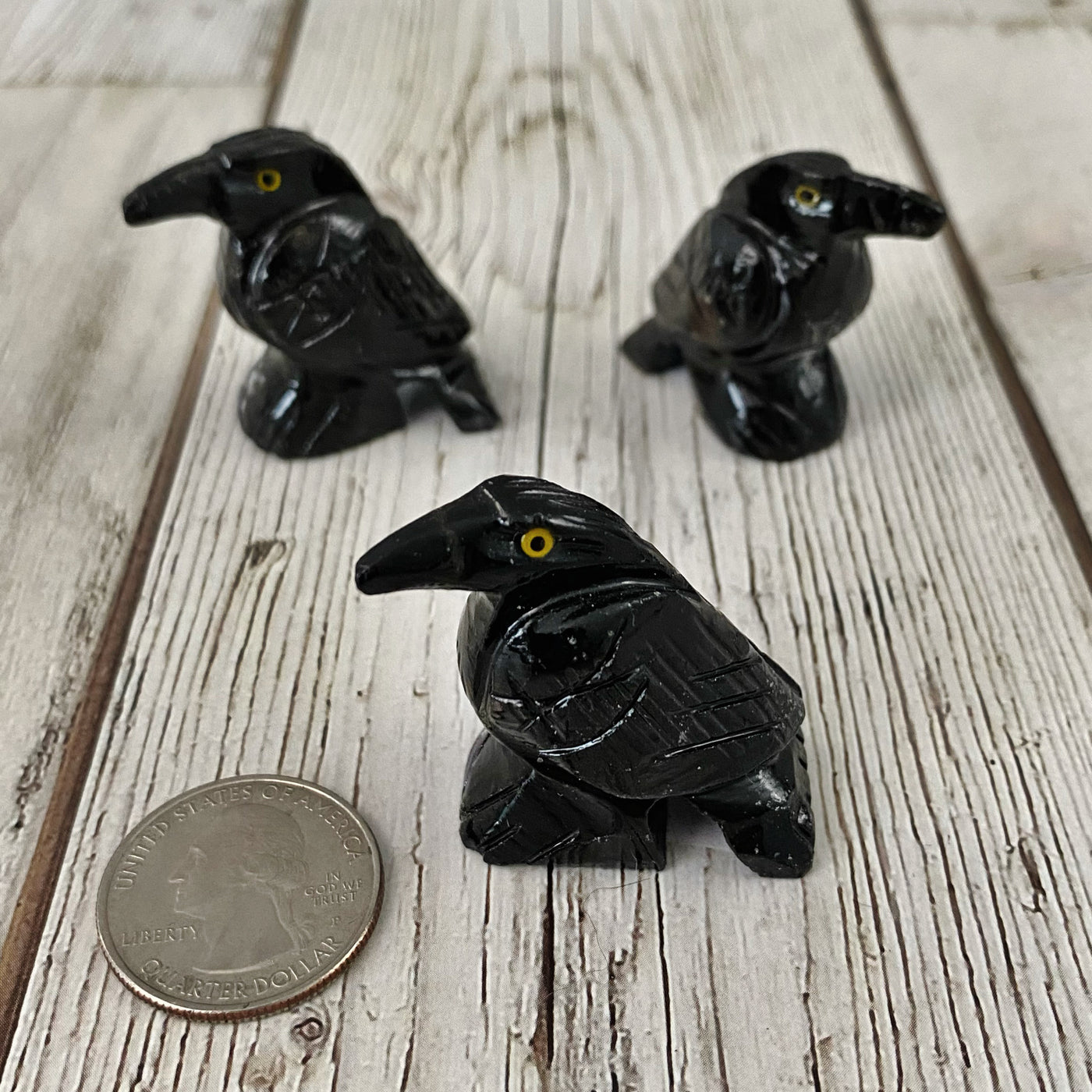 Spirit Animal - Raven (Black Onyx) 1.25 inch