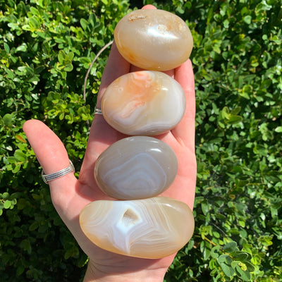 Banded Agate Palm Stone PS29-2