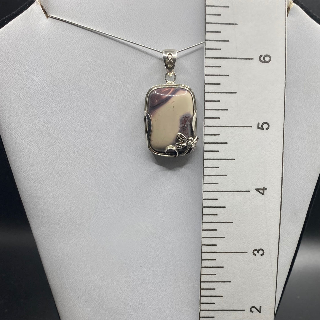 Porcelain Jasper SS Pendant-TM138