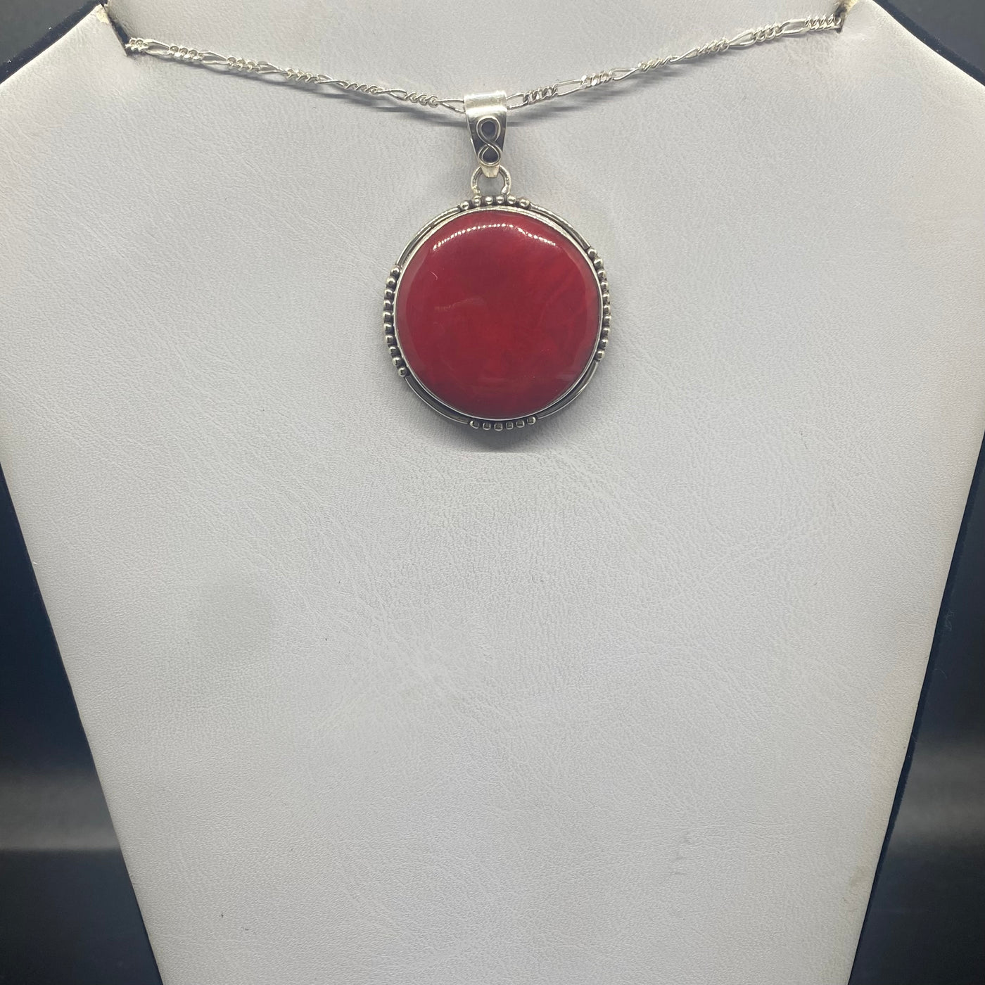 Red Coral SS Pendant TM1536