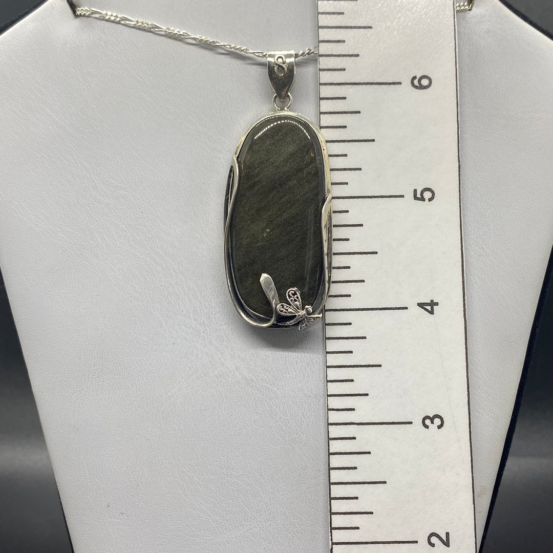 Silversheen Obsidan SS Pendant TM1545