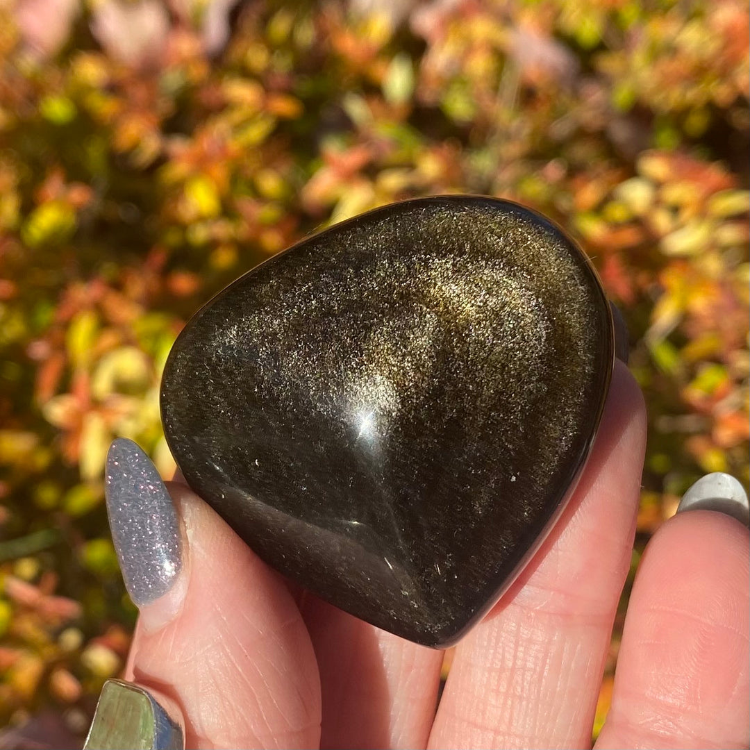 Goldsheen Obsidian Heart-HT15-1