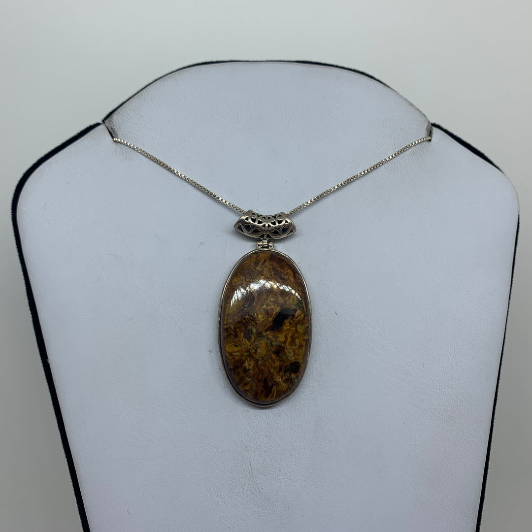 Pietersite Pendant SS SW