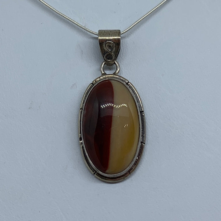 Mookaite Jasper Pendant SS P7