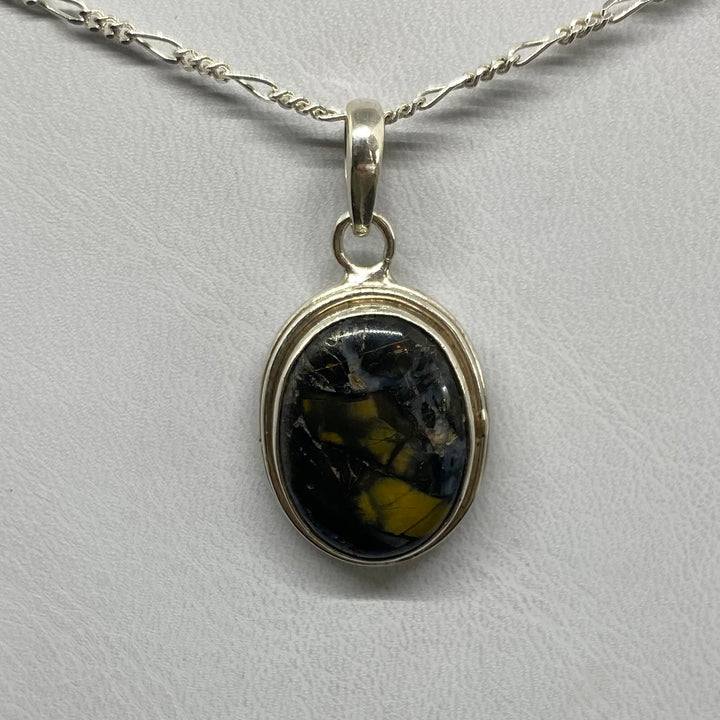 Painted Jasper SS Pendant-TM1613