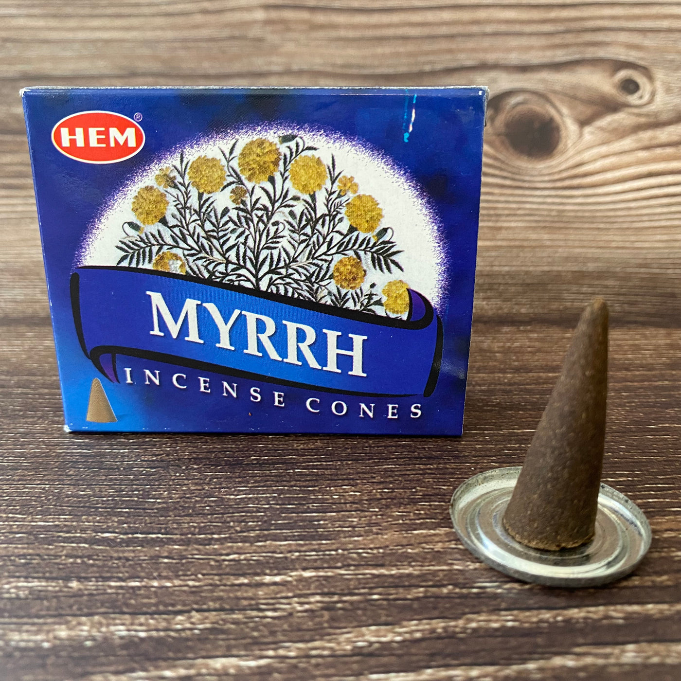 HEM - Myrrh Cone Incense (10 pack)