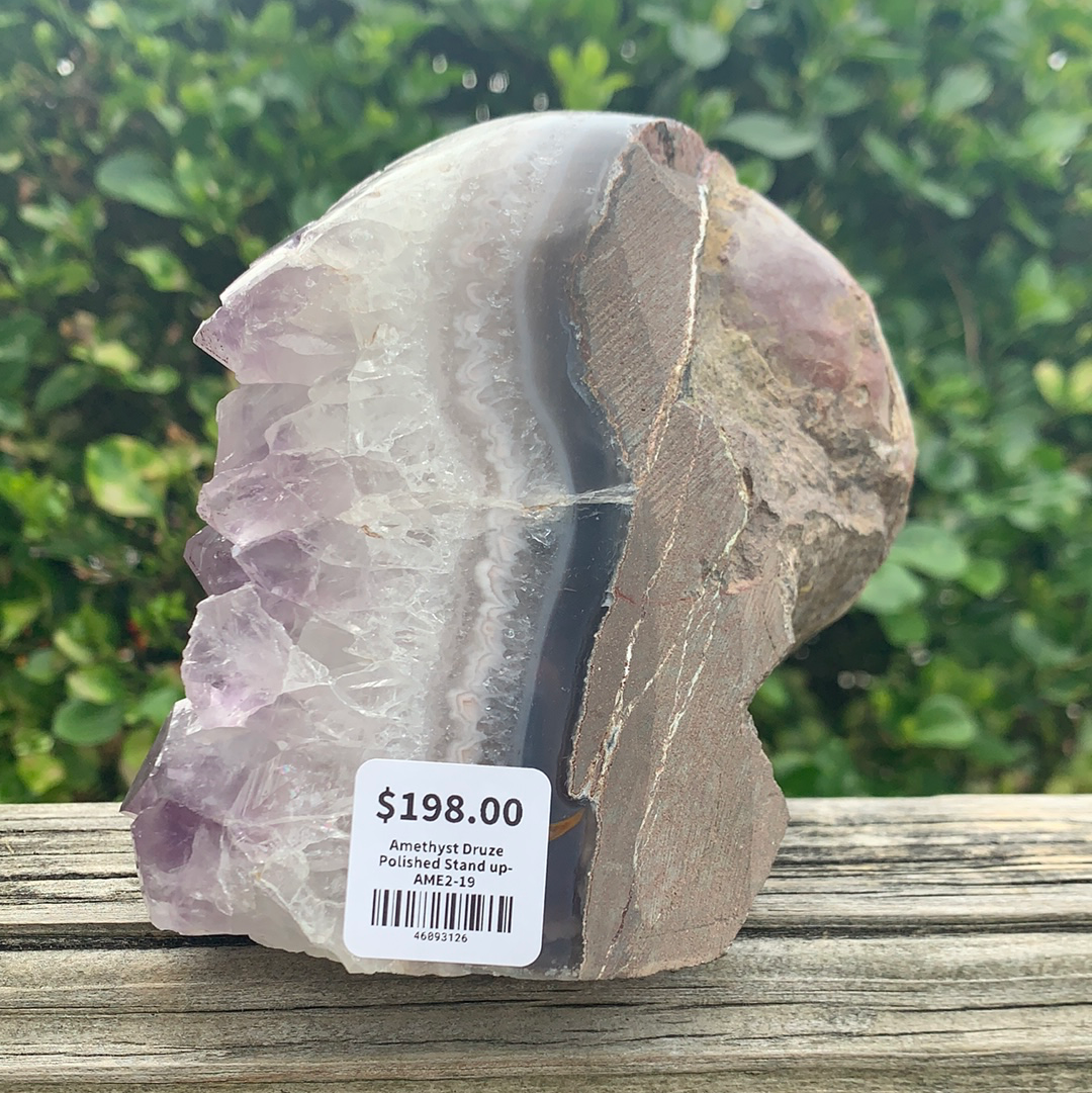 Amethyst Druze Polished Stand up-AME2-19