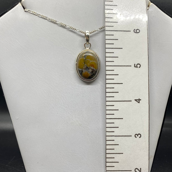 Painted Jasper SS Pendant-TM1637