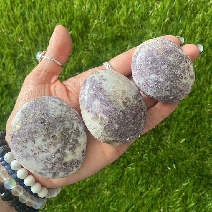 Lepidolite Palm Stone PS43-2