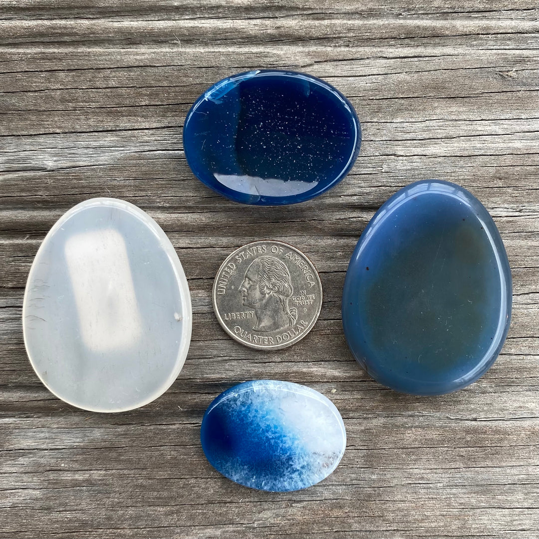 Blue Onyx Worry Stone