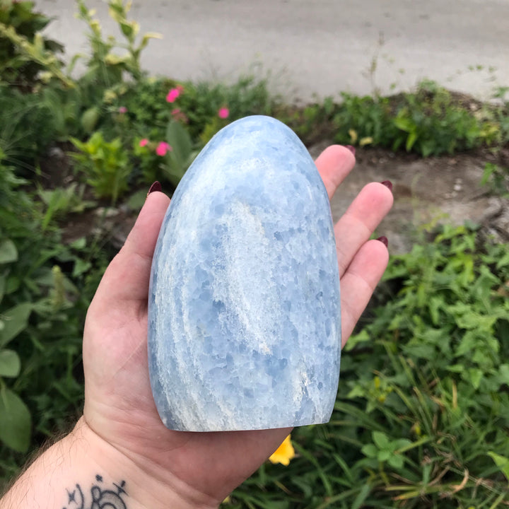 Blue Calcite Free Form CCEC1127