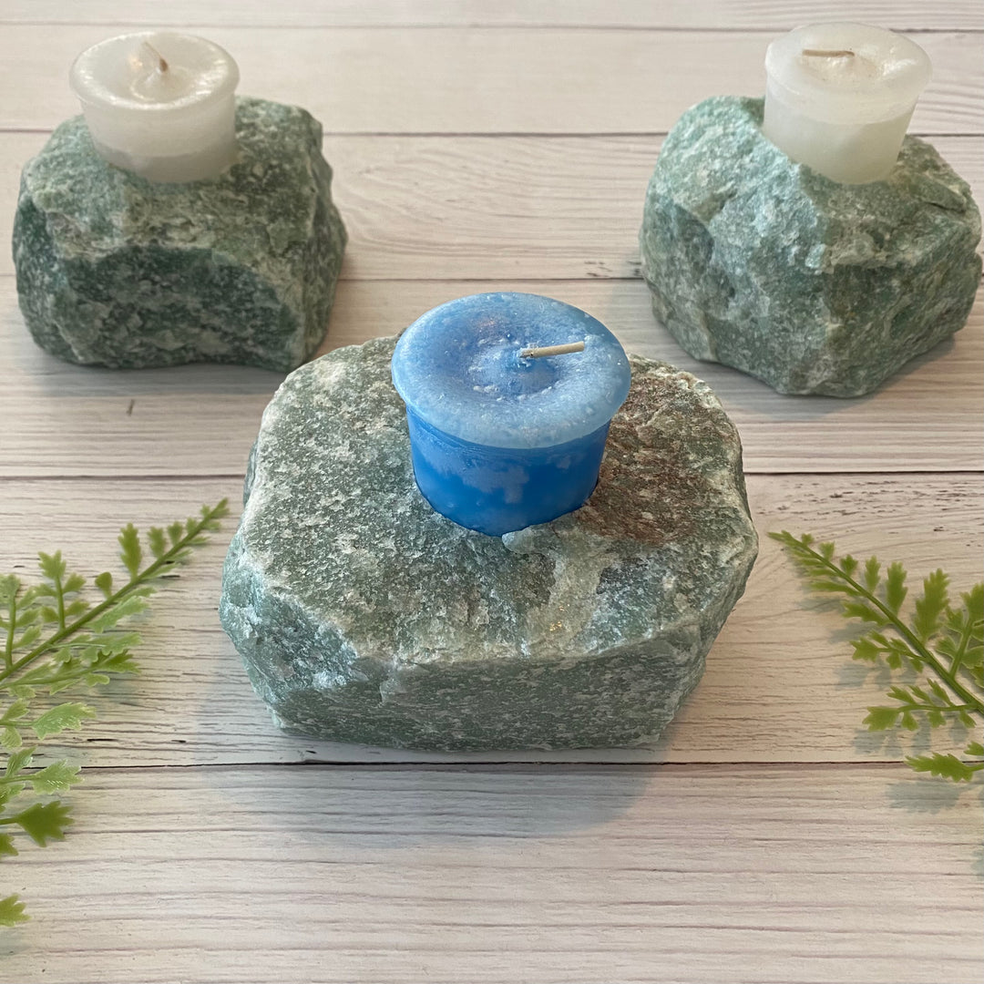 Green Aventurine Tealight Holder