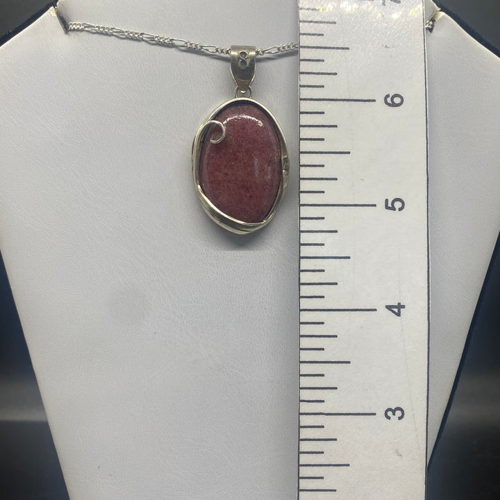 Rhodonite SS Pendant TM1543