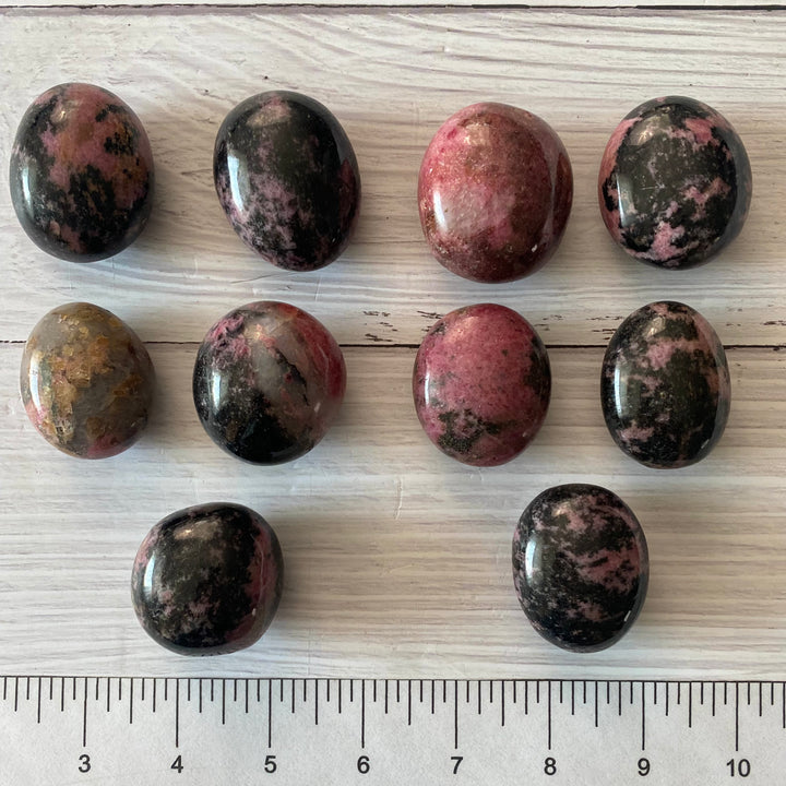 Rhodonite Palm Stone-PS9-1