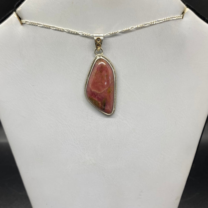 Rhodonite SS Pendant-TM1501