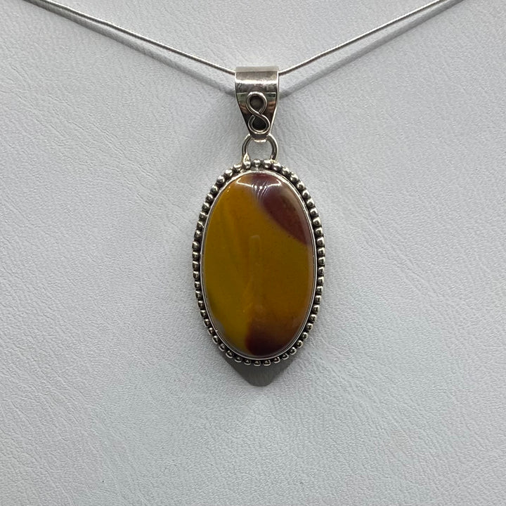 Mookaite Oval SS Pendant-TM125