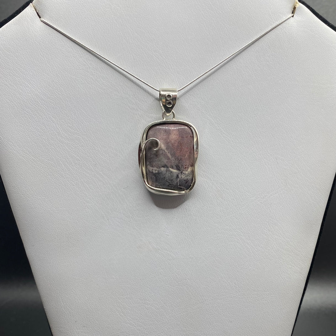 Porcelain Jasper SS Pendant-TM191