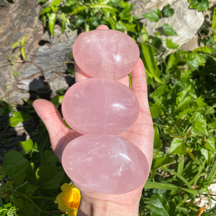 Rose Quartz Palm Stone PS20-6