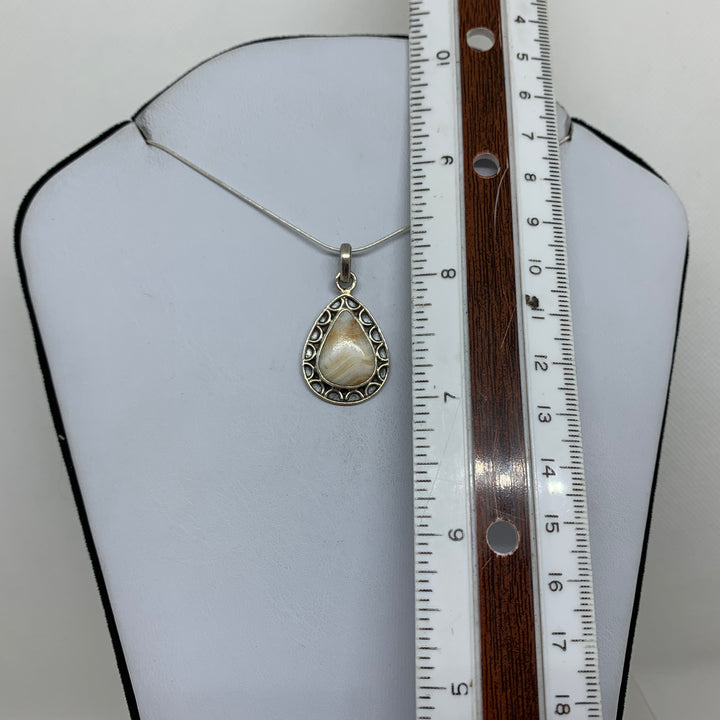 Jasper Pendant SS P9