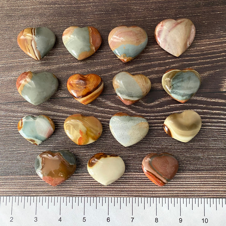 Polychrome Jasper Heart HT21-3