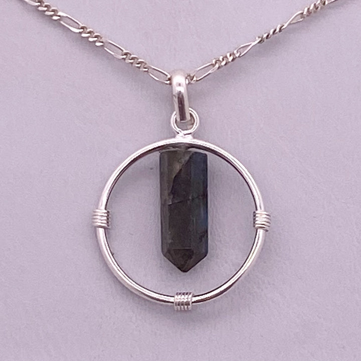 Labradorite Pendant SS  - MNS949