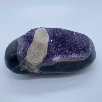 Amethyst Full Body Polish Druze w/Calcite -AME10-46