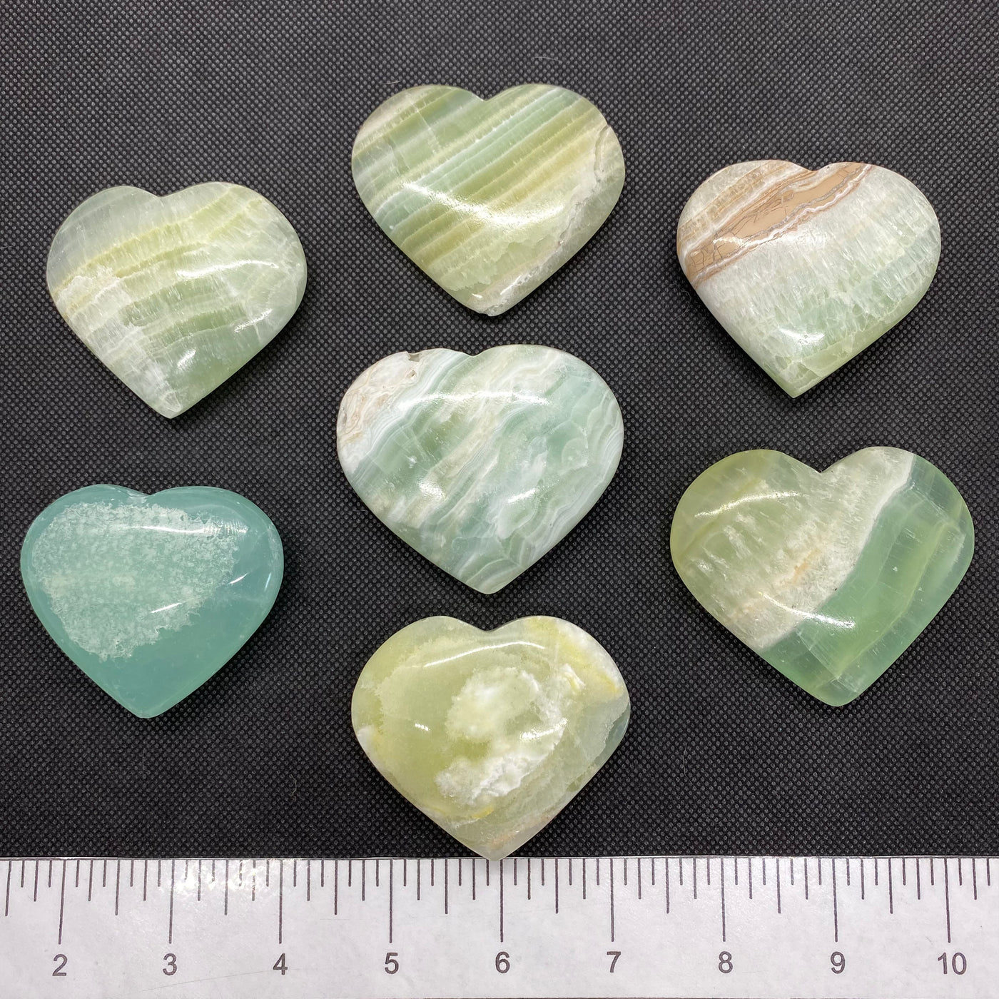 Pistachio Calcite Heart - HT19-2