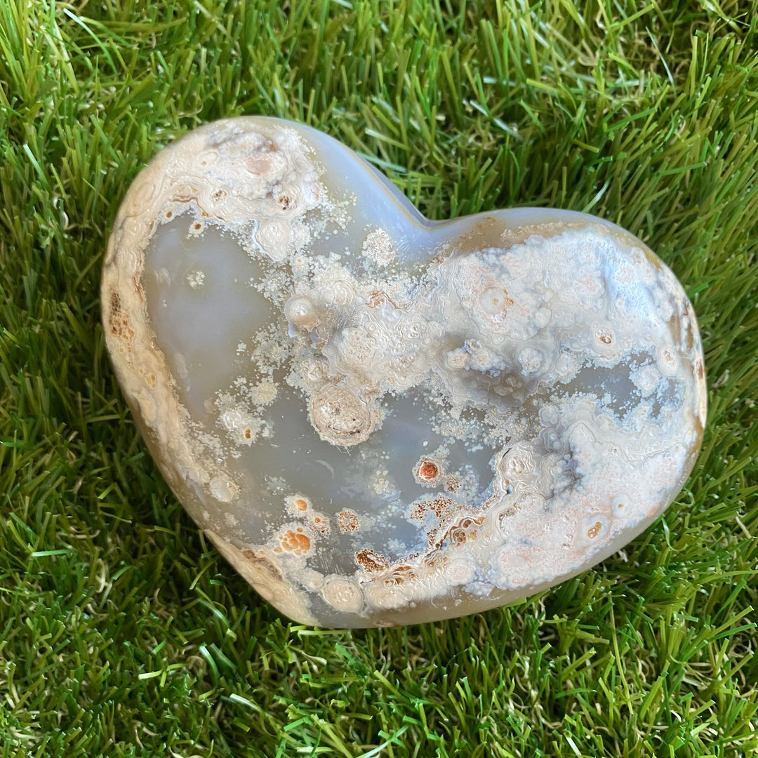 Druze Agate Heart-HT17-14