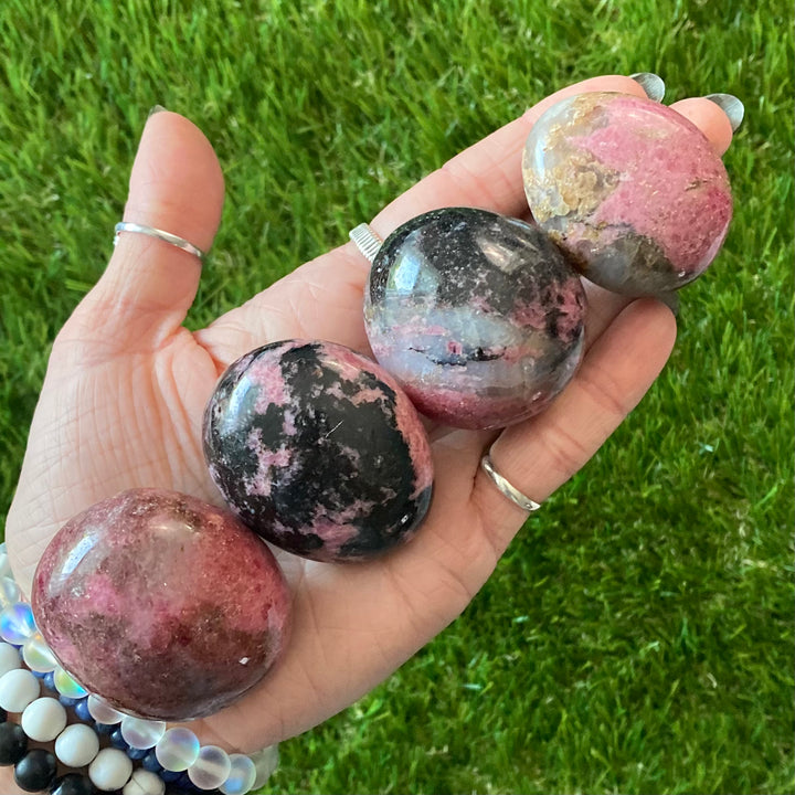 Rhodonite Palm Stone-PS9-1